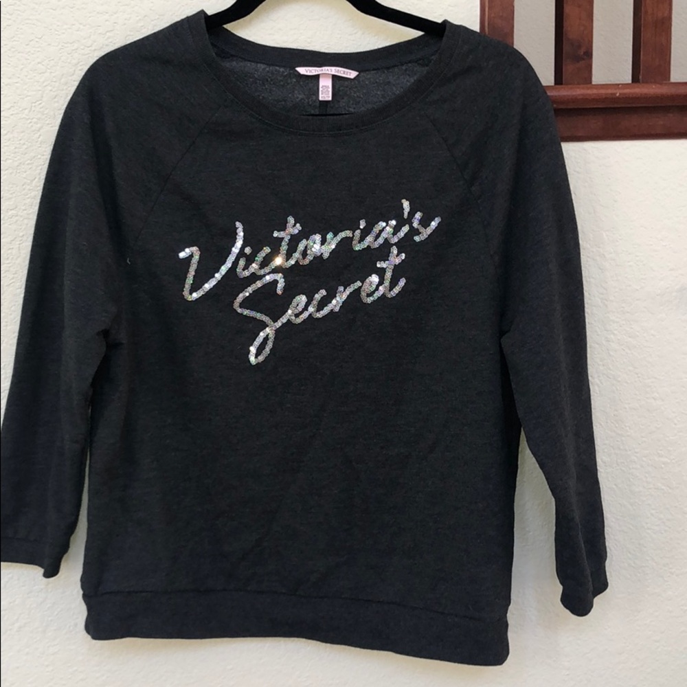 Sequin lettering Victoria Secret Sweater